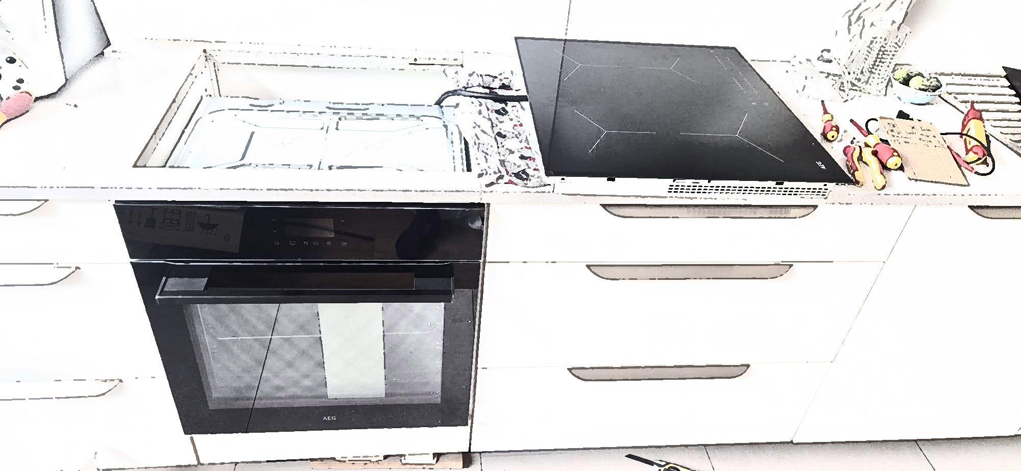 Aansluiting van een oven en inductiekookplaat